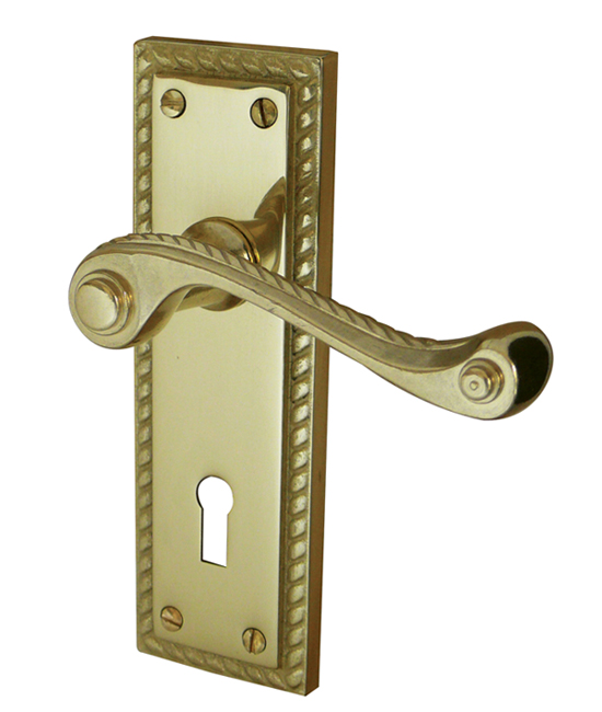 Georgian Suite Lever on Long Backplate